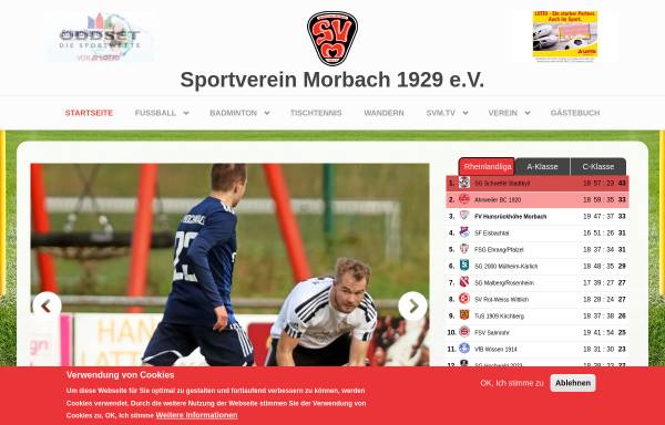 Vorschau von www.svmorbach.de, Sportverein Morbach 1929 e.V.