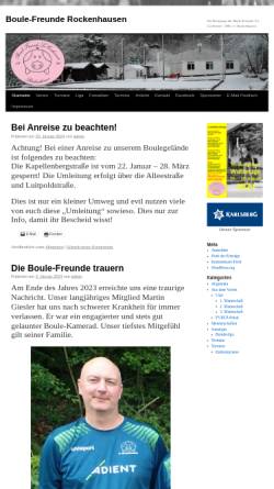 Vorschau der mobilen Webseite www.boule-rockenhausen.de, Boule-Freunde 