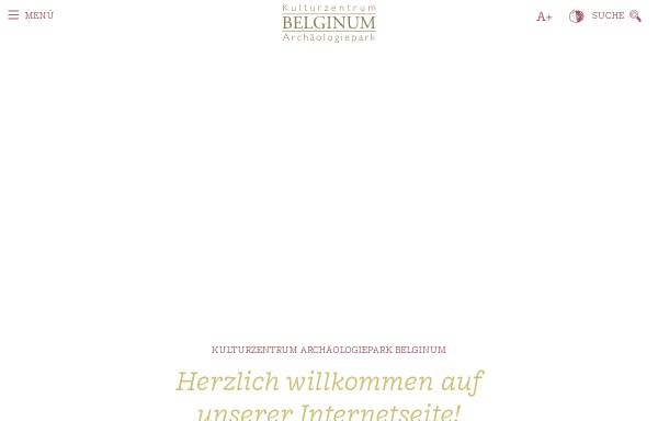 Vorschau von www.belginum.de, Belginum Archäologiepark