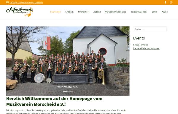 Vorschau von www.musikverein-morscheid.de, Musikverein Morscheid e.V. -