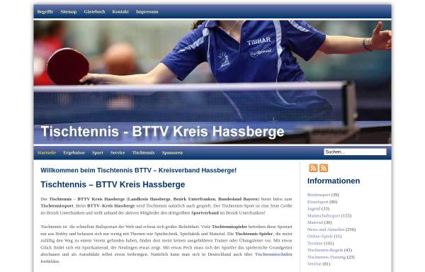 Vorschau von www.bttv-kreis-hassberge.de, Tischtenniskreis Haßberge