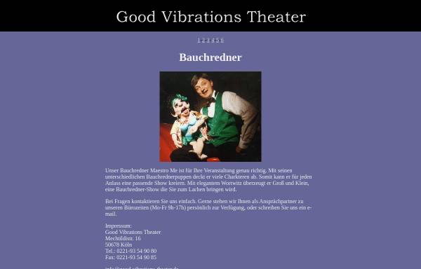 Vorschau von top-bauchredner-show.de, Good Vibrations Unternehmenstheater GmbH