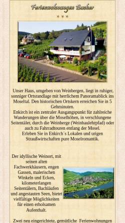 Vorschau der mobilen Webseite www.ferienwohnungen-bucher.de, Ferienwohnungen Bucher