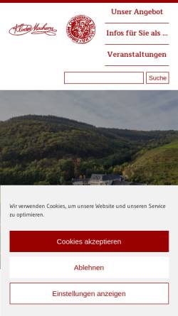 Vorschau der mobilen Webseite klostermachern.de, Kloster Machern