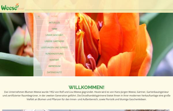 Vorschau von blumen-weese.de, Blumen Weese