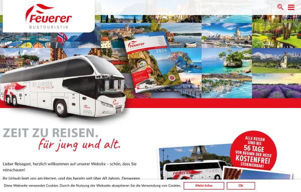 Vorschau von www.feuerer-reisen.de, Omnibus-Touristik Feuerer
