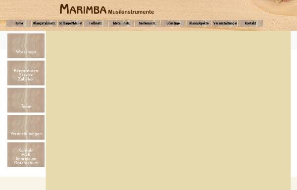 Vorschau von www.marimba-musikinstrumente.de, Marimba Musikinstrumente, Gerwing, Rusack und Köster GBR