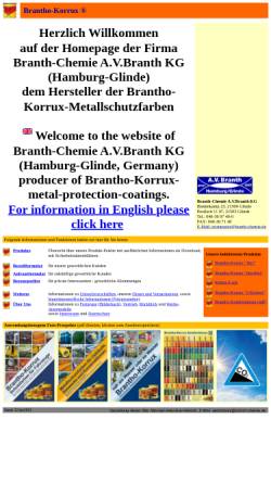 Vorschau der mobilen Webseite www.branth-chemie.de, Branth-Chemie A.V.Branth