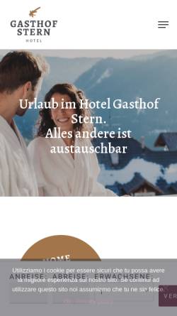 Vorschau der mobilen Webseite www.hotel-stern.it, Gasthof Hotel Stern