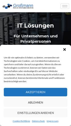 Vorschau der mobilen Webseite www.g-bit.de, G-Bit Georg Großmann