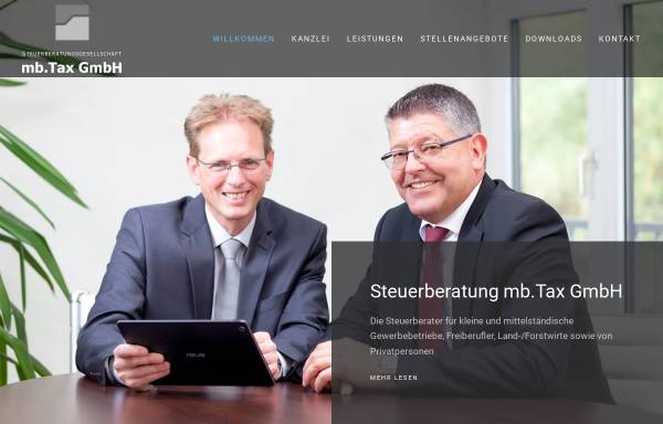 Vorschau von www.mbtax.de, Steuerberatungsgesellschaft mb.Tax GmbH