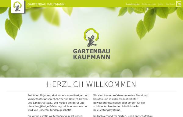 Vorschau von www.gartenbaukaufmann.de, Gartenbau Johannes Kaufmann