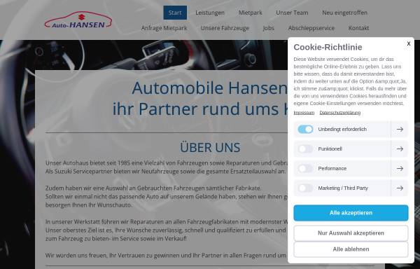 Auto-Hansen - KFZ-Gebrauchtteile Hansen - HWB