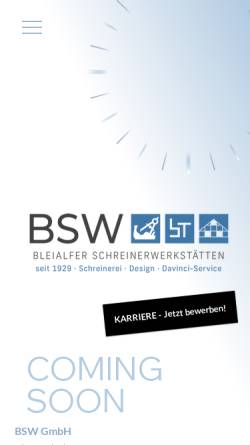 Vorschau der mobilen Webseite www.michels-bleialf.de, Bleialfer Schreinerwerkstätten Michels GmbH