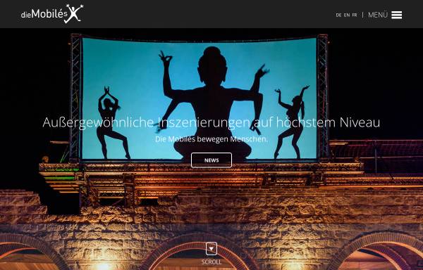 Vorschau von www.diemobiles.de, Mobilé Unternehmenstheater- und Showproduktion