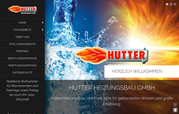 Vorschau von www.hutter-heizungsbau.de, Hutter Heizungsbau GmbH
