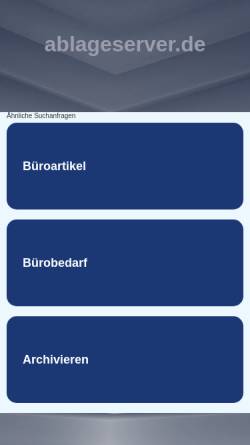 Vorschau der mobilen Webseite www.ablageserver.de, Struwelpeter
