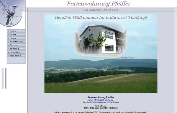 Vorschau von www.fewo-pfeiffer.de, Ferienwohnung Pfeiffer