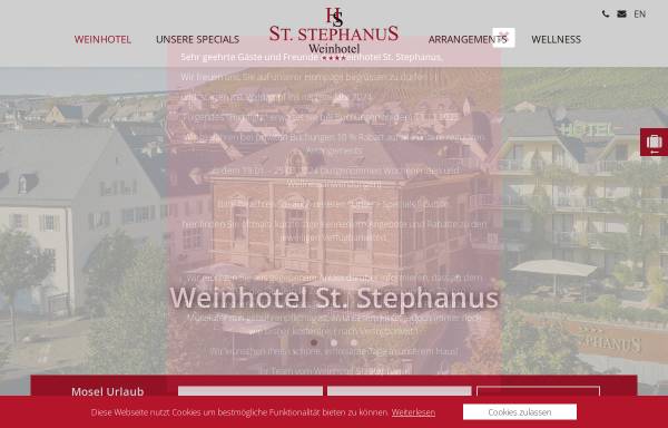 Vorschau von www.hotel-stephanus.de, Hotel St. Stephanus