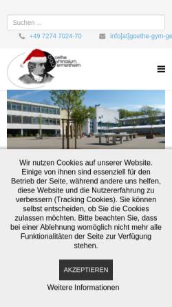 Vorschau der mobilen Webseite www.goethe-gym-ger.de, Goethe-Gymnasium