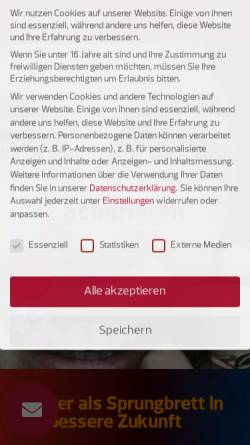 Vorschau der mobilen Webseite www.scharlatan.de, Scharlatan Theater Gesellschaft (GbR)