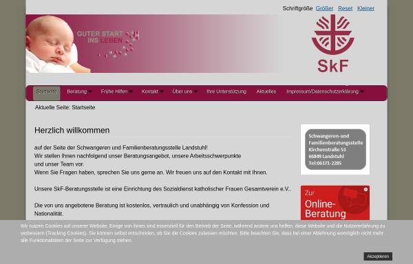 Vorschau von www.skf-landstuhl.de, Schwangeren und Familienberatungsstelle - Sozialdienst katholischer Frauen Landstuhl
