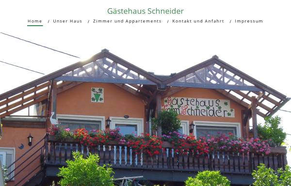 Vorschau von www.gaestehaus-schneider.de, Gästehaus Schneider
