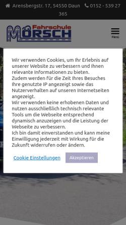 Vorschau der mobilen Webseite xn--fahrschule-mrsch-xwb.de, Fahrschule Mörsch