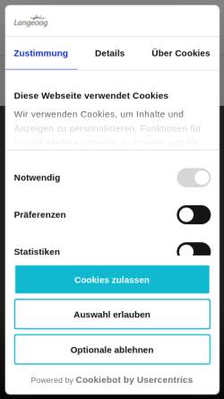 Vorschau der mobilen Webseite www.langeoog.de, Nordsee SPA & Wellness