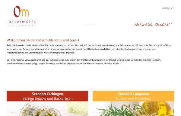 Vorschau von www.ostermuehle.de, Ostermühle Naturkost GmbH