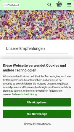Vorschau der mobilen Webseite www.nudelshop-online.de, Nudelschmiede-Hechthausen, Beate Adler