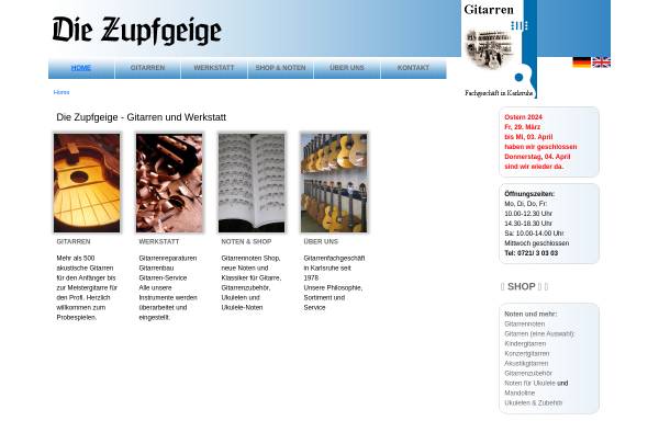 Vorschau von www.zupfgeige.com, Die Zupfgeige