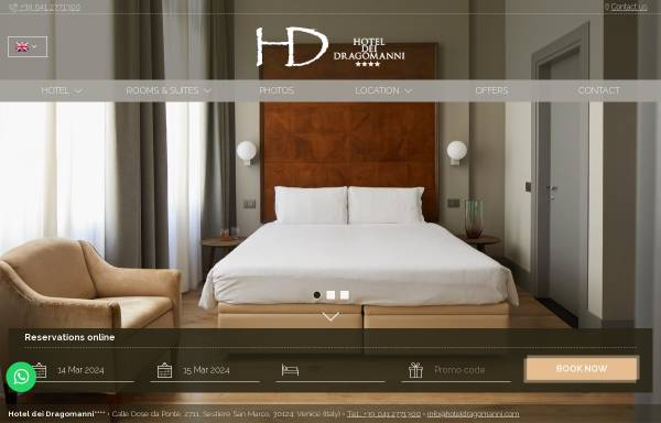 Vorschau von www.hoteldragomanni.com, Hotel dei Dragomanni