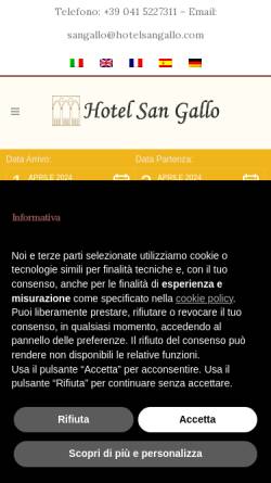 Vorschau der mobilen Webseite hotelsangallo.com, Hotel San Gallo