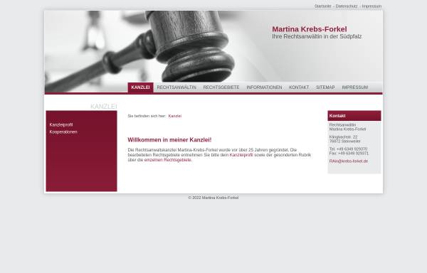 Rechtsanwältin Martina Krebs-Forkel