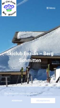 Vorschau der mobilen Webseite www.skiclub-enzian.ch, Skiclub Enzian