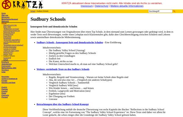 Vorschau von www.kraetzae.de, K.R.Ä.T.Z.Ä. - Sudbury Schools