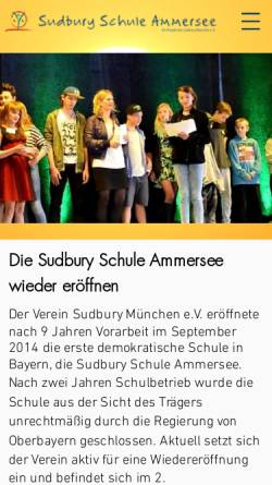 Vorschau der mobilen Webseite www.sudbury-muenchen.de, Sudbury-München