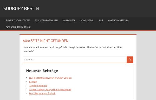Vorschau von www.sudbury-berlin.de, Sudbury-Schule Berlin-Brandenburg