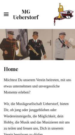 Vorschau der mobilen Webseite www.mg-ueberstorf.ch, Musikgesellschaft Überstorf
