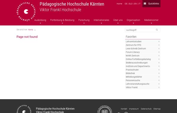 Vorschau von www.ph-kaernten.ac.at, Praxisvolksschule