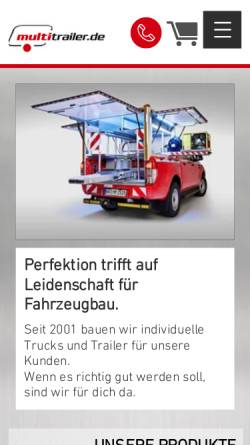 Vorschau der mobilen Webseite multitrailer.de, multitrailer.de GmbH