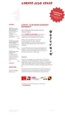 Vorschau der mobilen Webseite www.karate-sense.ch, Karate-Club Sense