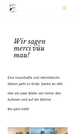 Vorschau der mobilen Webseite theaterduedingen.ch, Theatergesellschaft Düdingen