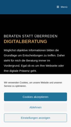 Vorschau der mobilen Webseite thouet.de, THOUET Werbeagentur