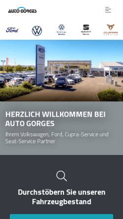 Vorschau der mobilen Webseite www.auto-gorges.de, Auto Gorges GmbH