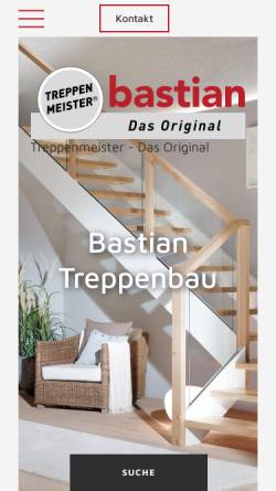 Vorschau der mobilen Webseite www.bastiantreppen.de, Bastian - Holztreppen