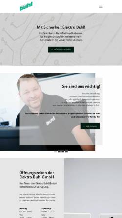 Vorschau der mobilen Webseite www.elektro-buhl.de, Elektro Buhl