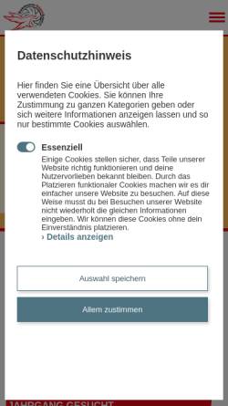 Vorschau der mobilen Webseite www.bvv-online.de, Brandenburgischer Volleyball Verband e.V.