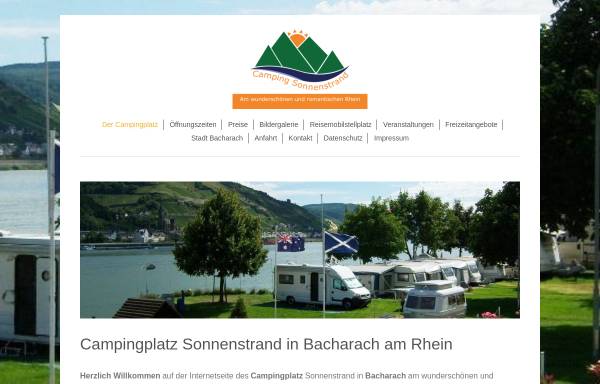 Vorschau von www.camping-rhein.de, Camping Sonnenstrand